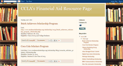 Desktop Screenshot of cclafinancialaid.blogspot.com