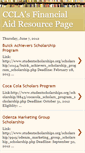 Mobile Screenshot of cclafinancialaid.blogspot.com