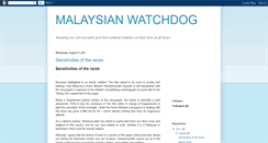 Desktop Screenshot of malaysianwatchdog.blogspot.com