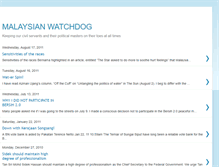 Tablet Screenshot of malaysianwatchdog.blogspot.com