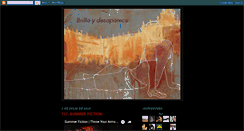 Desktop Screenshot of brillaydesaparece.blogspot.com