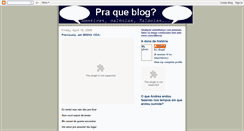 Desktop Screenshot of pra-que-blog.blogspot.com