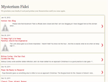 Tablet Screenshot of mysterium-fidei.blogspot.com