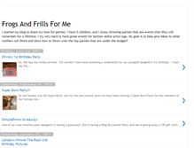 Tablet Screenshot of frogsandfrillsforme.blogspot.com