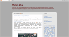 Desktop Screenshot of miskolcblog.blogspot.com