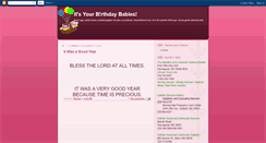 Desktop Screenshot of itsyourbirthdaybabies.blogspot.com