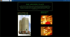 Desktop Screenshot of onearchersplacetaft.blogspot.com