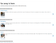 Tablet Screenshot of farawayishere.blogspot.com