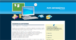 Desktop Screenshot of pcpinfor2010.blogspot.com