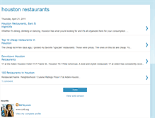 Tablet Screenshot of houston-restaurants.blogspot.com