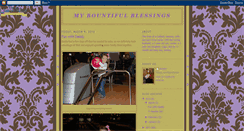 Desktop Screenshot of mybountifulblessings.blogspot.com