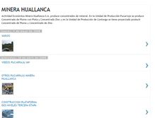 Tablet Screenshot of minera-huallanca.blogspot.com