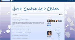 Desktop Screenshot of hopecrazeandchaos.blogspot.com