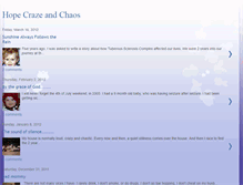 Tablet Screenshot of hopecrazeandchaos.blogspot.com