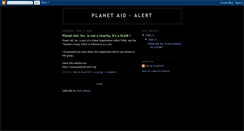 Desktop Screenshot of planetaid-alert.blogspot.com