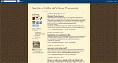 Desktop Screenshot of norcalhorsecommunity.blogspot.com