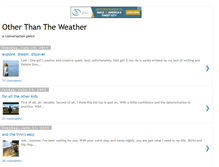 Tablet Screenshot of otherthantheweather.blogspot.com