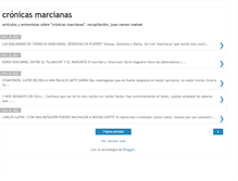 Tablet Screenshot of cronicasmarcianas.blogspot.com