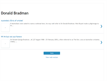 Tablet Screenshot of donald-bradman.blogspot.com