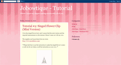 Desktop Screenshot of jobowtique-tutorial.blogspot.com