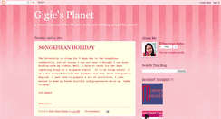 Desktop Screenshot of gigisplanet.blogspot.com