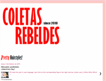 Tablet Screenshot of coletas-rebeldes.blogspot.com