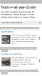 Mobile Screenshot of bento-vai-pra-dentro-bento.blogspot.com