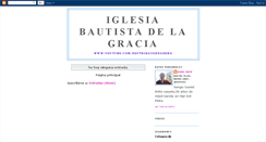 Desktop Screenshot of iglesiabautistadelagracia.blogspot.com