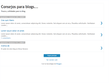 Tablet Screenshot of consejosparablogs.blogspot.com