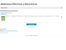 Tablet Screenshot of mediciones-electricas-y-electronicas.blogspot.com