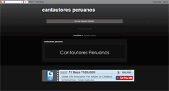 Desktop Screenshot of cantautoresperuanos.blogspot.com