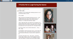 Desktop Screenshot of ipromisenottolaughduringtheseance.blogspot.com