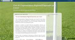 Desktop Screenshot of fororegionalemprendedores.blogspot.com