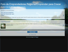 Tablet Screenshot of fororegionalemprendedores.blogspot.com