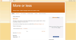 Desktop Screenshot of debralondon-moreorless.blogspot.com