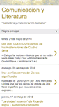 Mobile Screenshot of comunicacionyliteratura.blogspot.com