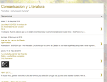 Tablet Screenshot of comunicacionyliteratura.blogspot.com