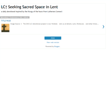 Tablet Screenshot of lcseekingsacredspace.blogspot.com