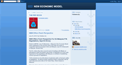Desktop Screenshot of neweconomicmodel.blogspot.com