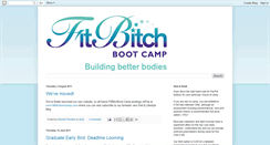 Desktop Screenshot of fitbitchbootcamp.blogspot.com