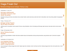 Tablet Screenshot of gagafreakout.blogspot.com