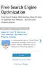 Mobile Screenshot of freeoptimization.blogspot.com