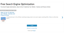 Tablet Screenshot of freeoptimization.blogspot.com