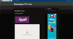 Desktop Screenshot of al-arabiya-live.blogspot.com