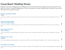 Tablet Screenshot of cocoabeachweddingvenues.blogspot.com