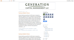 Desktop Screenshot of generationcapital.blogspot.com