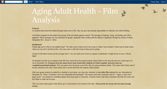 Desktop Screenshot of agingadulthealth.blogspot.com