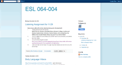 Desktop Screenshot of esl064004.blogspot.com