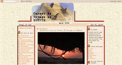 Desktop Screenshot of carnet-de-voyage-en-egypte.blogspot.com