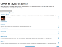 Tablet Screenshot of carnet-de-voyage-en-egypte.blogspot.com